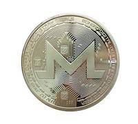 XMR Monero Coins Commemorative Coins For Collection Art Collection Gold Plated Bitcoin Specie Ethereum Coins Coins Hard Currency-Silver