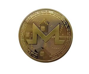 XMR Monero Coins Commemorative Coins For Collection Art Collection Gold Plated Bitcoin Specie Ethereum Coins Coins Hard Currency-Gold