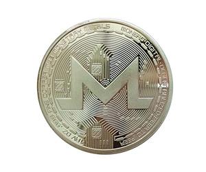 XMR Monero Coins Commemorative Coins For Collection Art Collection Gold Plated Bitcoin Specie Ethereum Coins Coins Hard Currency-Silver