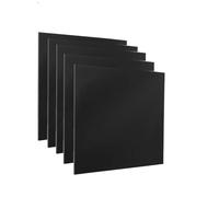 XMRISE Bakelite Phenolic Resin Sheets Plates Panels Flat Boards PCB 100mm x 100mm,Black,3mm 5 tablets