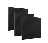 XMRISE Bakelite Phenolic Resin Sheets Plates Panels Flat Boards PCB 100mm x 100mm,Black,6mm 3 tablets