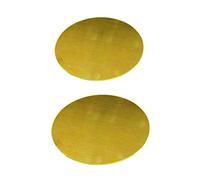 XMRISE Brass Disc Sheet Circle Plate Circular Round H62 Copper CNC Metalworking Raw Materials Cut,diameter 100mm 2pcs