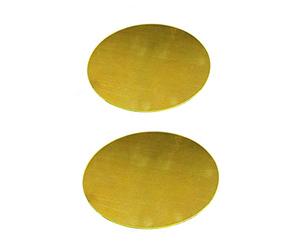 XMRISE Brass Disc Sheet Circle Plate Circular Round H62 Copper CNC Metalworking Raw Materials Cut,diameter 100mm 2pcs