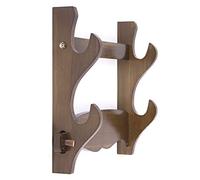 XMRISE Sword Holder Wall Mount Japanese Samurai Sword Display Stand Hanger Bracket Katana Wakizashi Tanto Wood,2Tier size