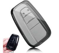 XMSCN Toyota Car Key Cover Case, for 2018-2021 Toyota Camry RAV4 Avalon C-HR Prius Corolla Highlander GT86 TPU Keyless Smart Card Case, Smart Remote Key Accessories