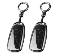 XMSCN TPU Key Fob Cover for Chery Jaecoo J7 J8 J9 Tiggo 8 Pro Tiggo 8plus 5 Plus 7pro Tiggo 7 Pro Max Omoda 5 C5, Accessories with Keychains, Smart Key Protector, 4 Buttons Car TPU Case (2 PCS)