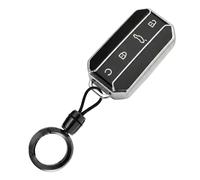 XMSCN TPU Key Fob Cover for Chery Omoda Jaecoo J7 Jaecoo 5 Luxury 2025-2026, with Keychains Accessories, 4 Button Key Shell Cover Smart Key Protector, (Black)