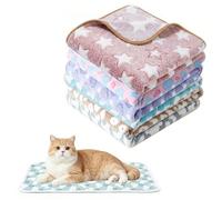XMSHYODSM Guinea Pig Blanket, 6 Pcs Small Animal Fleece Bedding, Waterproof Guinea Pig Fleece Cage Liner Absorbent Pet Pee Pads Reusable for Hamster Ferret Kittens Squirrels Hedgehog(24 x 16 Inch)