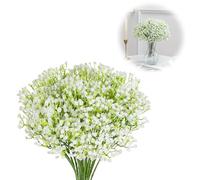 XMSHYODSM Gypsophila Artificial Flowers, 40 Pcs Real Touch Gypsophila Artificial Flowers, Faux Flower Fake Flower Babys Breath Bouquets for Party Home Garden DIY Wedding Decoration