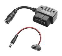 XMSJSIY 16Pin OBD OBD2 Memory Saver AC/9V Car Battery Saver for Vehicle Battery Replacemet/Disconnect Short/Long Term/Settings Memory Storage Fit for All OBD /OBD2 16 in Interface -30CM/11.8INCH