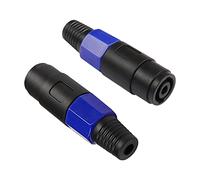 XMSJSIY 4 Pole Speakon Connector NL4FC Female Audio Speaker Adapter Plug Speakon Cables Jack Connector Compatible with NL4FC,NL4FX,NLT4X,NL2FC - 2PCS