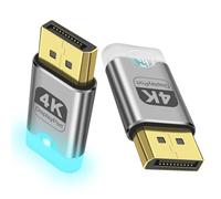 XMSJSIY 4K DP Dummy Plug DisplayPort Display EDID Emulator Headless Ghost with LED Light Virtual Display Adapter Supports 3840x2160@60Hz for Remote PC Desktop - 2PCS