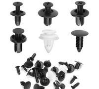 XMSJSIY Auto Trim Clips Car Push Retainer Clips & Auto Fasteners Assortment Plastic Nylon Rivet Retainer Clips for Car Door Bumper Fasteners Most Models Sizes -100 PCS
