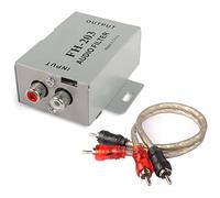 XMSJSIY Car Audio Noise Isolator Filter, 2 Channel RCA Ground Loop Signal Noise Suppressor Filter Eliminator for Amplifier Speaker Car Audio Systems