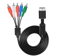 XMSJSIY Component AV Cable for PS2 PS3 AV HDTV Wire Multi Out Video Audio Cable YPbPr Component for PS2 PS3 HDTV EDTV Connector Cord - 1.8M