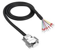 XMSJSIY DB9 Female RS232 9 Pin Serial Extension Cable, 22AWG RS232 D-SUB DB9 Serial to 9Pin Bare Wire End Cable Breakout Board Extension Core - 1M / 3.28 FT