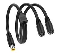 XMSJSIY DC7.9x0.9mm 8mm Power Splitter Cable 14AWG DC7909 1 Male to 2 Female Y Splitter Power Extension Cord for Solar Panel, RV,Portable Charging Station - 0.6M/1.9FT