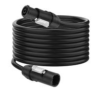 XMSJSIY PowerCON True1 Cable AC Power Extension Cord Male to Female 15A 3-Pin 12AWG IP65 Waterproof Power Wire for Stage Light LED Screen (2M/6.5FT)
