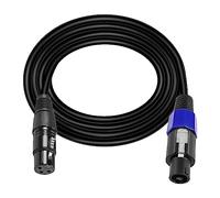 XMSJSIY Speakon to XLR Cable Audio Jack Speakon Plug Male to XLR 3Pin Female Speaker Extension Cable Microphone Mic Wire with Twist Lock for Amplifier Pro DJ PA Stage -1.8M