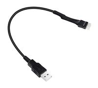 XMSJSIY USB A to 9 Pin Header Adapter 9 Pin Motherboard Male IDC to USB 2.0 Type A Male Extension Cord Extender Adapter Converter Cable - 20cm