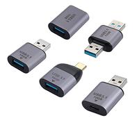 XMSJSIY USB C to USB 3.0 Adapter 10Gbps Type-A to Type-A Adapter Connector Type-C Female to Type-C Male/Female Converter Compatible Phone Laptop PC Power - 5PCS