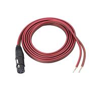 XMSJSIY XLR Speaker Cable, Gold Plated XLR 3 Pin Female Speaker Bare Wire Connector Replacement Audio Cable Open End for DJ/PA Amplifier Subwoofer Mixer - 2M / 6.56FT