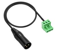 XMSJSIY XLR to Phoenix Terminal Connector XLR 3P Male to PHX3M NBKF/2EDG-5.08 3pin PCB Screw Terminal Block Adapter Connector Cord for Speakers - 0.4M/1.3FT (XLR Male)