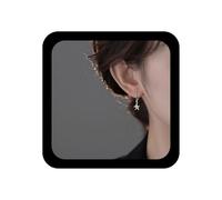 Xmsrn Vintage Tiny Starfish Earrings Small Starfish Dangle Earrings Star Hoop Huggie Metal Stud Earrings Silver Minimal Star Jewellery for Women