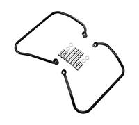 XMT-MOTOR Black Saddlebag Support Bracket Kit Compatible with Harley Softail Slim Street Bob 2018-2021