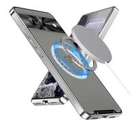 XMTON Metal Case for Google Pixel 8 6.2", Slim Aviation Aluminum Metal Bumper Cover Compatible with Magsafe Case Built-in Camera Lens Film (Silver)