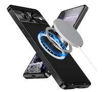 XMTON Metal Case for Google Pixel 8 6.2", Slim Aviation Aluminum Metal Bumper Cover Compatible with Magsafe Case Built-in Camera Lens Film (Black)