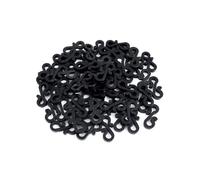 XMTStartrading 120Pcs Lightweight Plastic S Gutter Clips Easy Hide Outdoor Light Clips Invisible Small Gutter Hooks for Wire Securing Decoration Clips