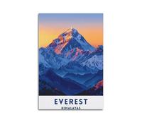 XMUXCY Bedroom Wall Decoration Canvas Posters-Everest Himalayas Poster - Majestic Mountain Art for Adventure - Lovers’ Decor 16x24inch(40x60cm) Unframe-style