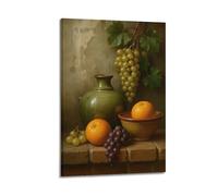 XMUXCY Canvas Wall Art Posters Art Classical still Life Frame-style Modern Decor for Living Room Bedroom Office 08x12inch(20x30cm)