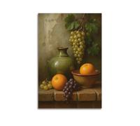 XMUXCY Canvas Wall Art Posters Art Classical still Life Unframe-style Modern Decor for Living Room Bedroom Office 24x36inch(60x90cm)
