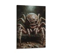 XMUXCY Canvas Wall Art Posters Horror Abyss Spider Frame-style Modern Decor for Living Room Bedroom Office 08x12inch(20x30cm)