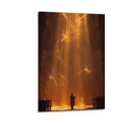 XMUXCY Canvas Wall Art Posters Music Myth Calling in Sanctuary Frame-style Modern Decor for Living Room Bedroom Office 20x30inch(50x75cm)