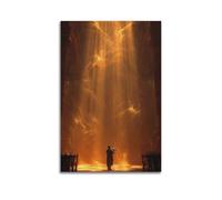 XMUXCY Canvas Wall Art Posters Music Myth Calling in Sanctuary Unframe-style Modern Decor for Living Room Bedroom Office 24x36inch(60x90cm)