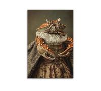 XMUXCY Fantasy Art Portrait of Crab in Retro Gown Canvas Wall Art Posters for Modern Family Bedroom And Office Decor Artwork 16x24inch(40x60cm)