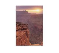 XMUXCY Landscape Photography Sunset Wonder of Grand Canyon Canvas Wall Art Posters for Modern Family Bedroom And Office Decor Artwork 24x36inch(60x90cm)