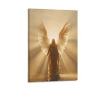 XMUXCY Modern Bedroom Wall Decoration Canvas Posters-Religious Poster Angel In Light Divine And Transcendent Painting 08x12inch(20x30cm) Frame-style