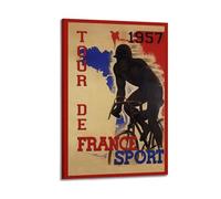 XMUXCY Sports 1957 Tour De France Canvas Wall Art Posters for Modern Family Bedroom And Office Decor Artwork 20x30inch(50x75cm)