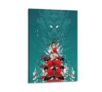 XMUXCY Sports Scene of Team Rowing Dragon Boat in The Rain Canvas Wall Art Posters for Modern Family Bedroom And Office Decor Artwork 08x12inch(20x30cm)