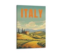 XMUXCY Travel Retro Style Tuscany Italy Canvas Wall Art Posters for Modern Family Bedroom And Office Decor Artwork 12x18inch(30x45cm)