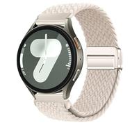 XMUXI 20mm Watch Straps Compatible with Samsung Galaxy Watch 6/5/4/6 Classic/5 Pro/4 Classic/Huawei GT2/GT3 42mm Watch Strap, Quick Release Sport Straps Nylon for Women Men Ivory