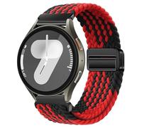 XMUXI 20mm Watch Straps Compatible with Samsung Galaxy Watch 7/6/5/4/FE/6 Classic/5 Pro/4 Classic/Huawe GT2/GT3 42mm Sport Strap Quick Release Vivoactive 6 Strap Nylon for Women Men Black Red