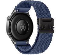 XMUXI 22mm Braided Straps Compatible with Garmi Venu 3/Venu 2/Vivoactive 4/Forerunner 265/255 Parachute-style Strap for Huawe Watch GT5 46mm/GT 4/GT3 Pro 46mm Stretchy Nylon Band (Storm Blue)
