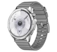 XMUXI 22mm Rubber Strap Compatible with Huawei Watch GT6/GT5/GT4 Strap 46mm, Fluororubber Band for Venu 4/Venu 3/Vivoactive 4 for Amaz-fit Balance 2/Bip 6/GTR 4 Watchband Man Woman (Nebula Grey)