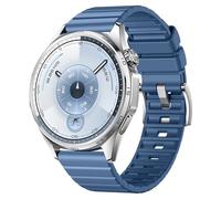 XMUXI 22mm Rubber Strap Compatible with Huawei Watch GT6/GT5/GT4 Strap 46mm, Fluororubber Band for Venu 4/Venu 3/Vivoactive 4 for Amaz-fit Balance 2/Bip 6/GTR 4 Watchband Man Woman (Topaz Blue)