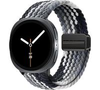 XMUXI Compatible with Samsung Galaxy Watch 8 40mm 44mm/Galaxy 8 Classic 46mm Straps with Magnetic Buckle Adjustable Nylon Braided Watch Strap for Galaxy Watch 8/8 Classic Band (Gradient Black)
